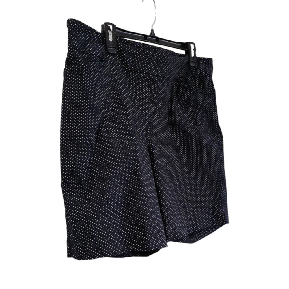 Hilary Radley Black/White Women's Pull-on Shorts Size XXL #1340 - Picture 2 of 5